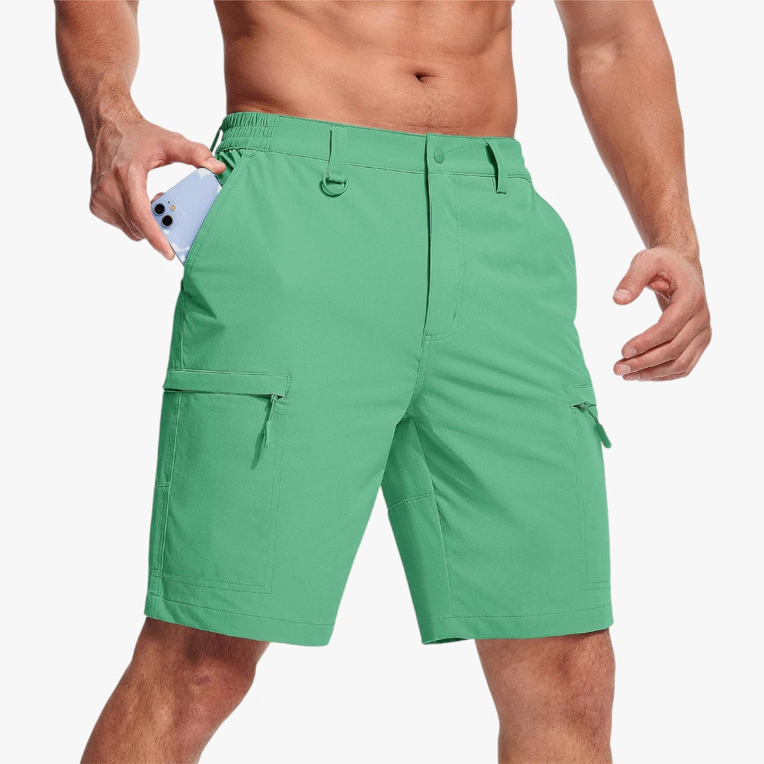 Herre Vandre Shorts med Mobillomme och Lynlås