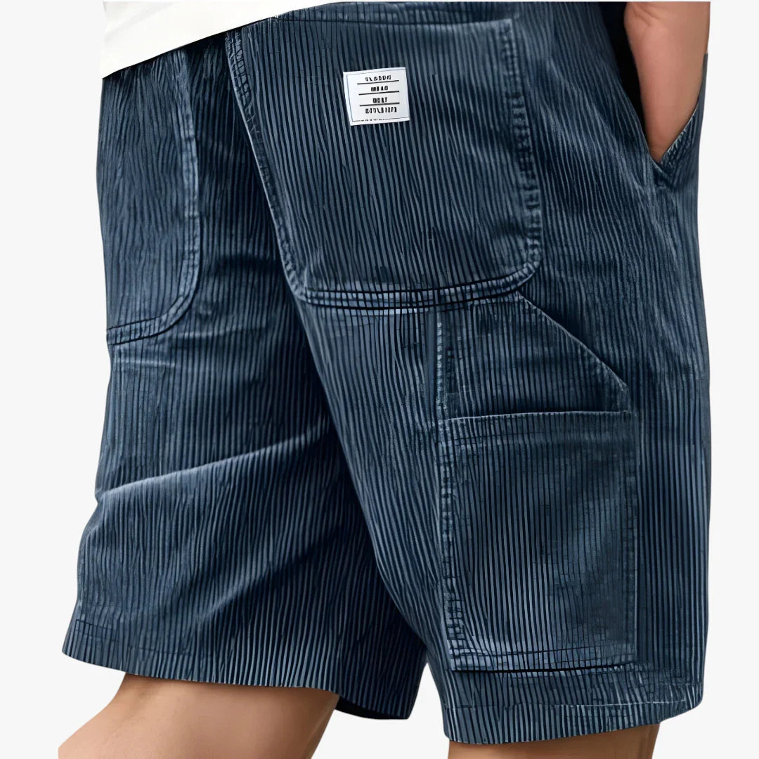 Herre Knælange Cargo Shorts med Sidelommer