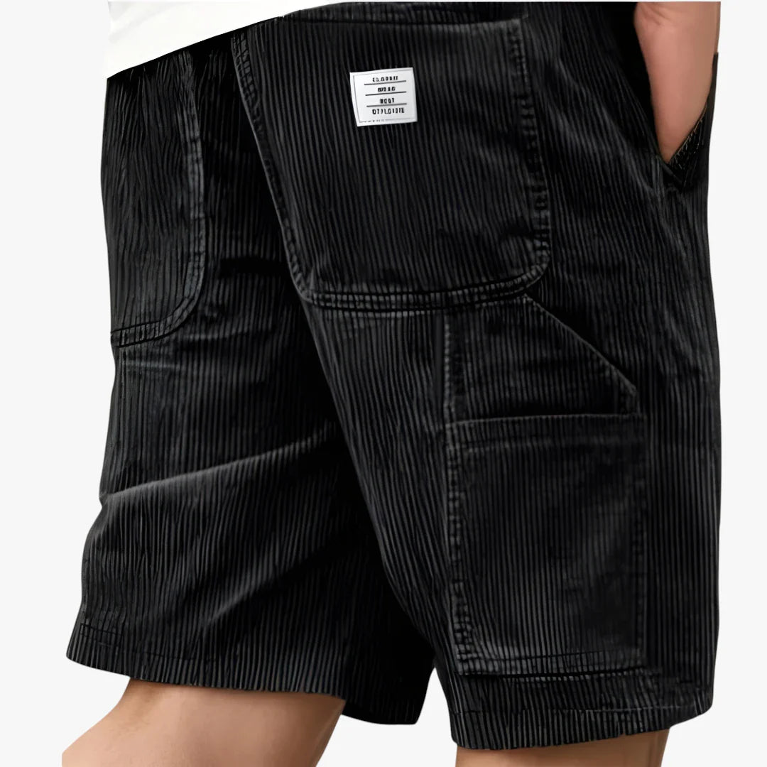 Herre Knælange Cargo Shorts med Sidelommer