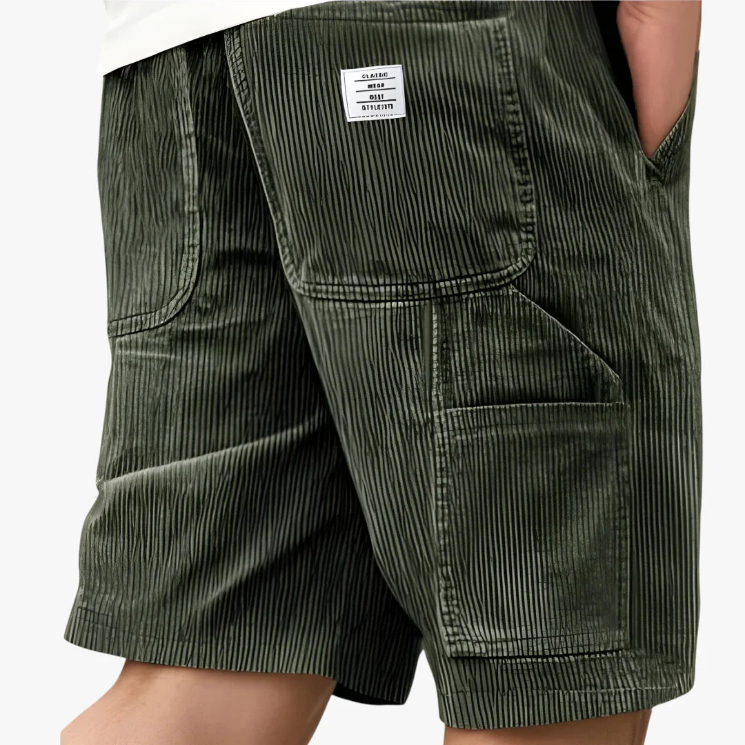 Herre Knælange Cargo Shorts med Sidelommer