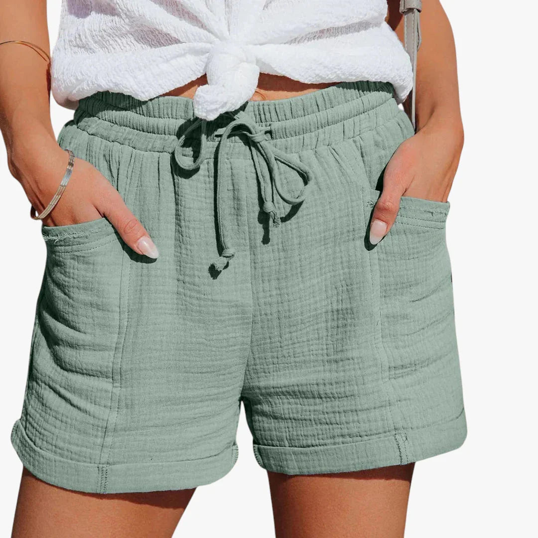 Dame Sommer Shorts med Sidelommer