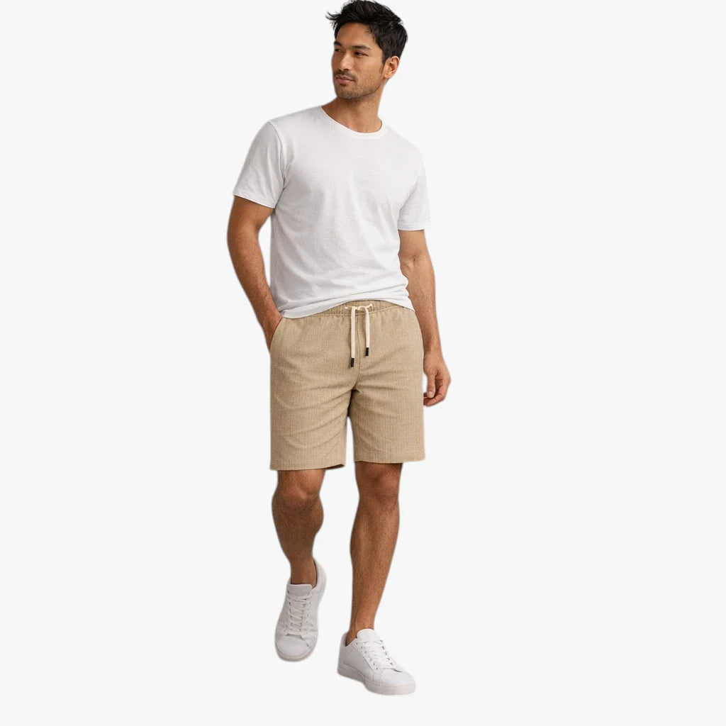 Herre Knælange Shorts med Snøre og Lommer