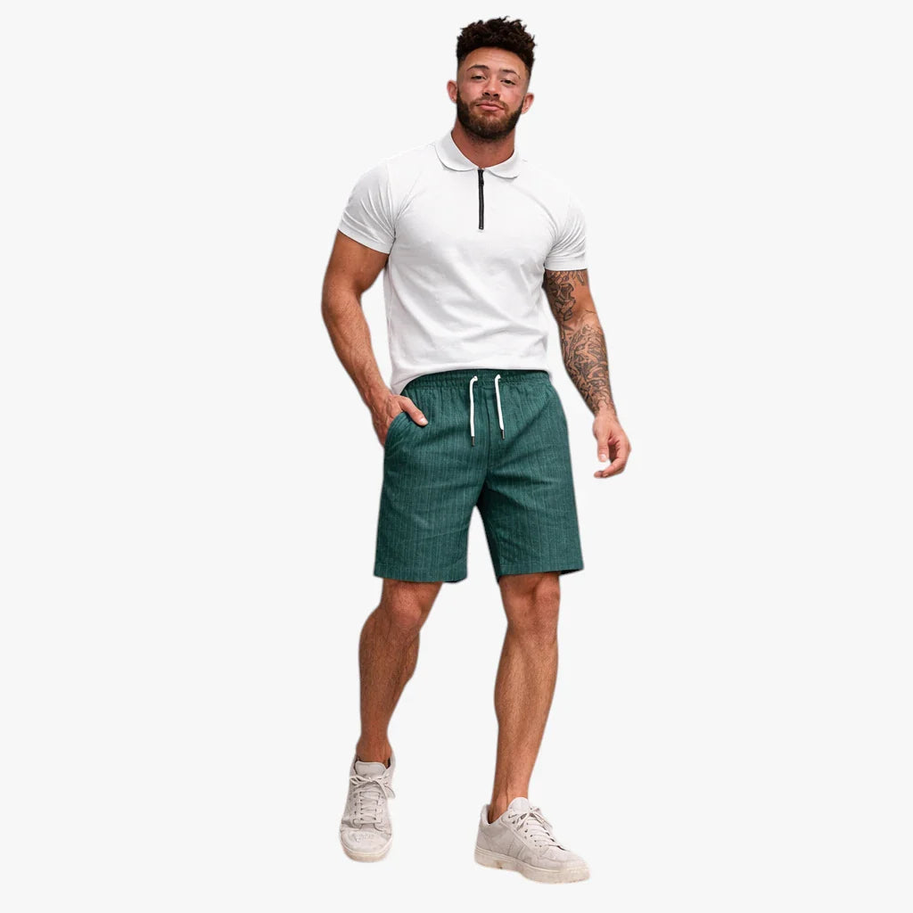 Herre Knælange Shorts med Snøre og Lommer