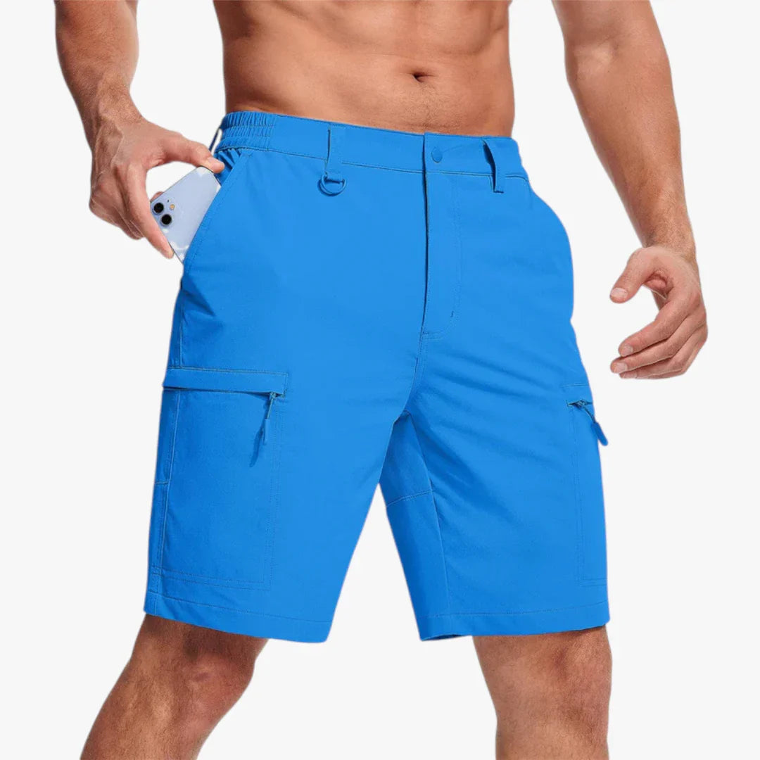 Herre Vandre Shorts med Mobillomme och Lynlås